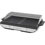Riviera & Bar Kombi-Grillplatte, elektrisch, Schwarz und Edelstahl