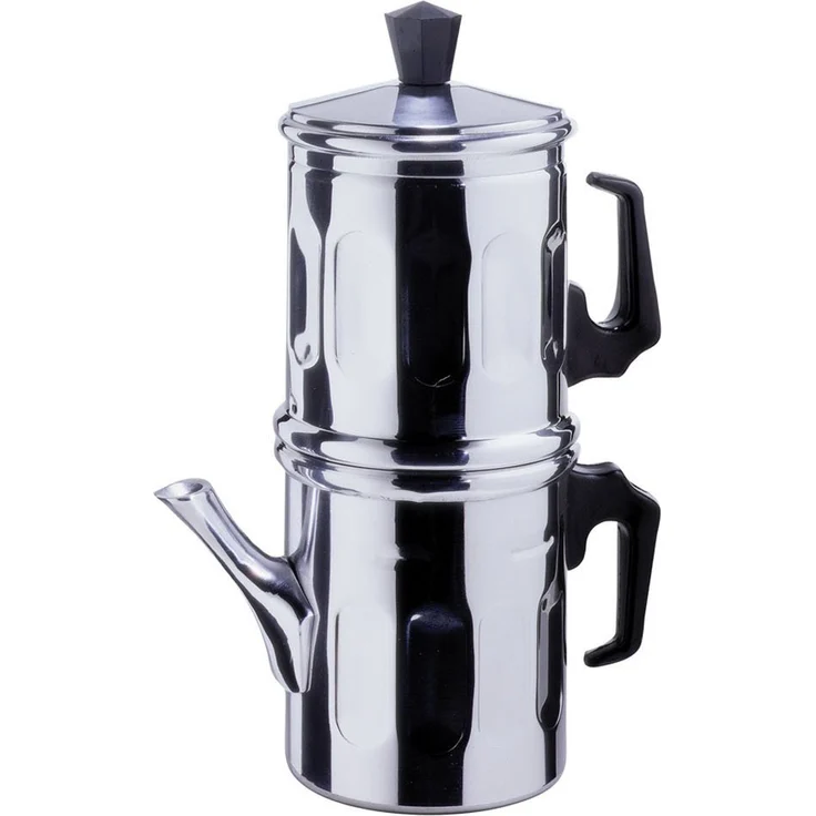 Neapoletanische Kaffeekanne Traditionell Aluminium TZ. 1 ? 2 – Bild 1