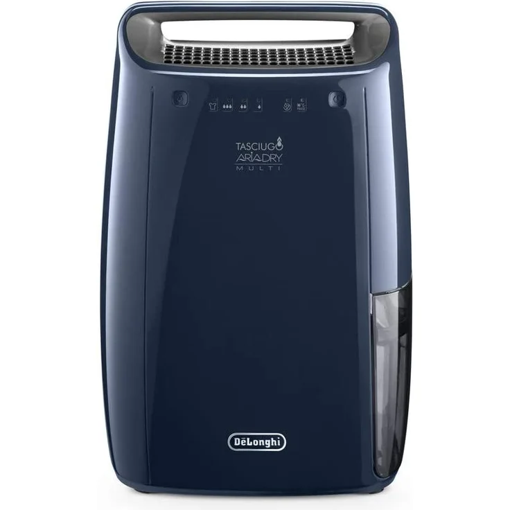 De'Longhi Tasciugo AriaDry Multi DEX216F Luftentfeuchter, bis 75 m³, 16l/24h, 2,1 L, 300 W, Wäsche-Funktion, blau – Bild 1