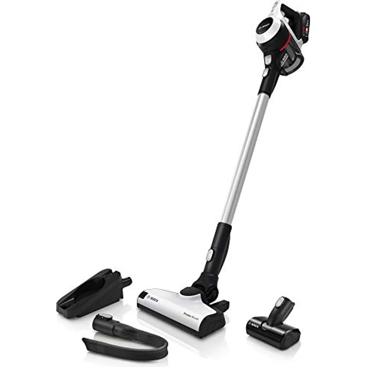 Bosch BKS611MTB Unlimited Serie 6 Handstaubsauger, 30 min Akkubetrieb, Akkuwechsel-Option, weiß