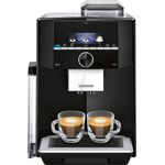 Siemens EQ.9 s300 Kaffeevollautomat TI923509DE mit integriertem Mahlwerk, automatische Reinigung, Personalisierung, extra leise, 1.500 Watt, hochglanz schwarz, edelstahl