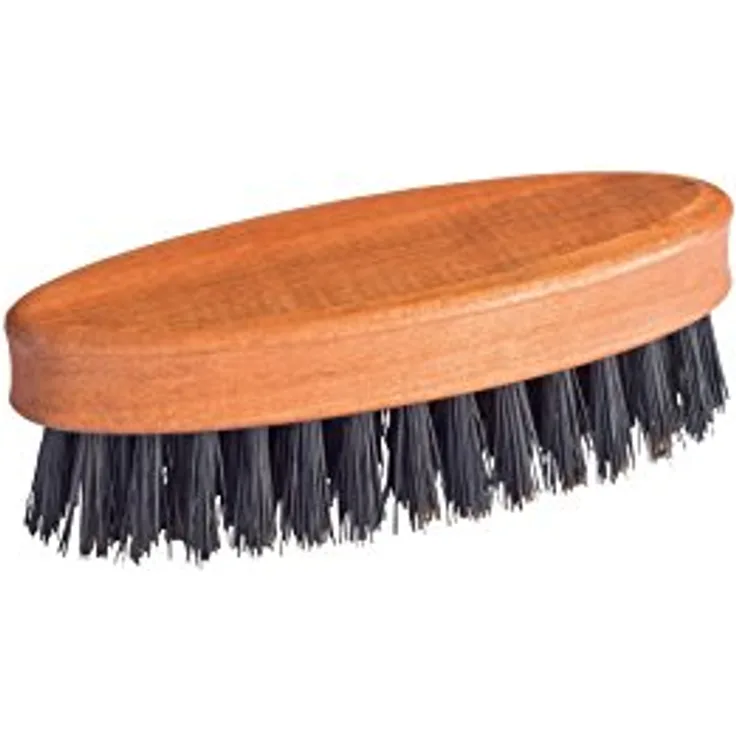 Redecker Bartbürste oval Wildschweinborste Birnbaumholz