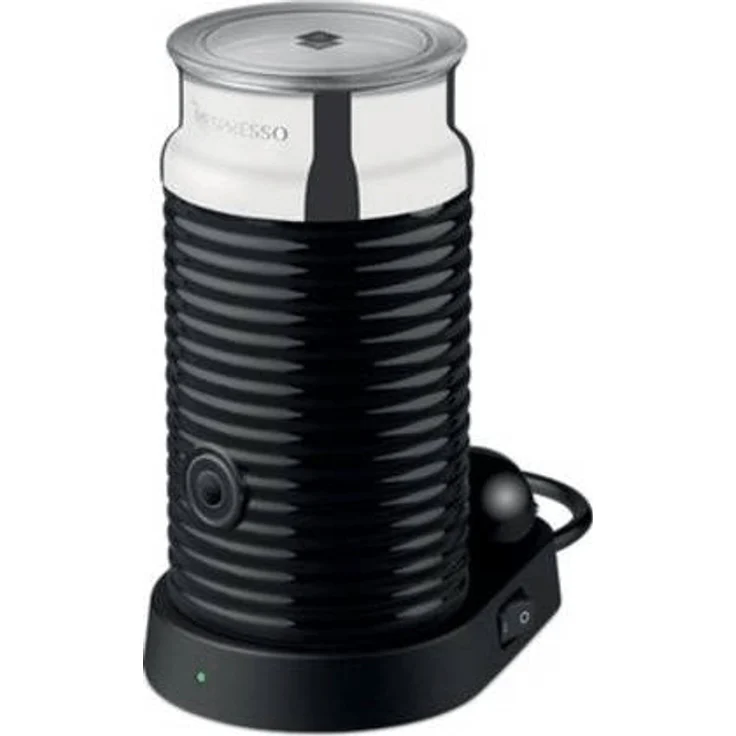 Nespresso Aeroccino 3 Milchaufschäumer, elektrisch, 490W, für 250 ml Milch, 120ml Milchschaum, Edelstahl, schwarz – Bild 2