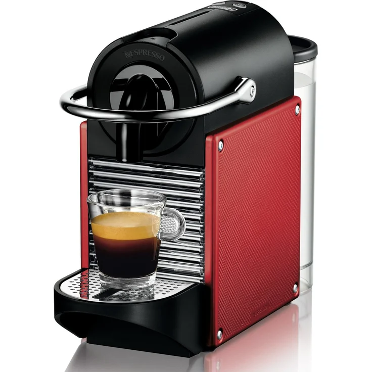 De'Longhi Nespresso EN 124 EN124.R Kapselmaschine Pixie 1260 Watt, rot