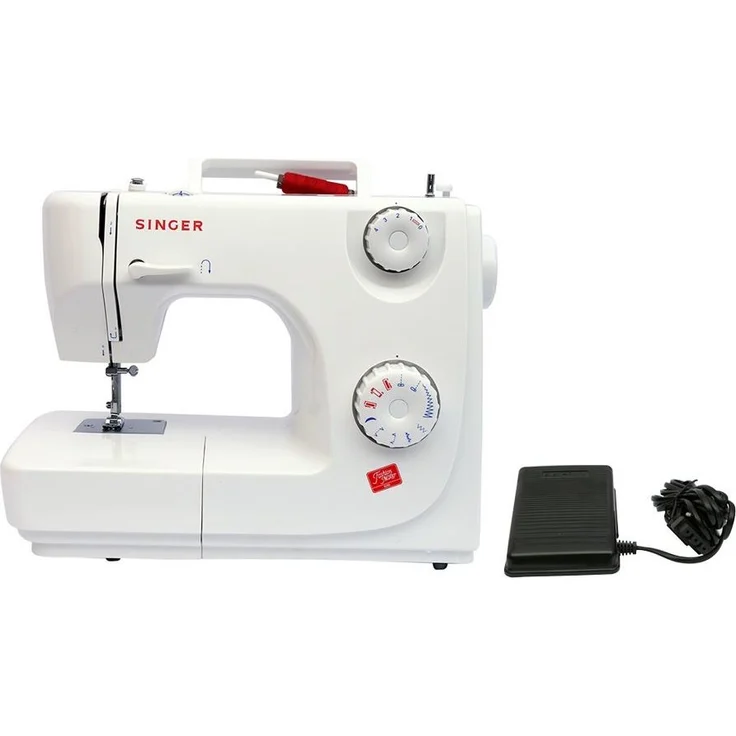 Singer Mercury 8280 Freiarm-Nähmaschine, 7 Nähprogramme, variable Stichbreite, Knopfloch in 4 Schritten, weiß – Bild 9