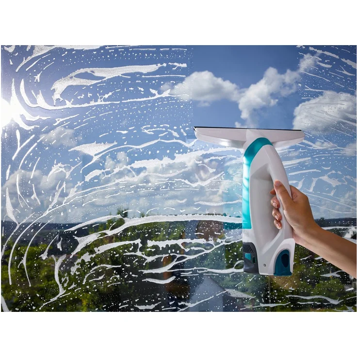 Leifheit Aquanta Click 51025 Fenstersauger, 30 min Akkubetrieb, StandBy-Automatik, 85 m² Reinigungsfläche pro Akkuladung, türkis-weiß – Bild 11