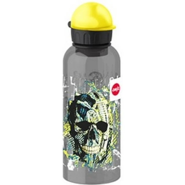 Emsa Kinder-Trinkflasche, 600 ml, Sicherheitsverschluss, Teens Skull, Tritan, 518131