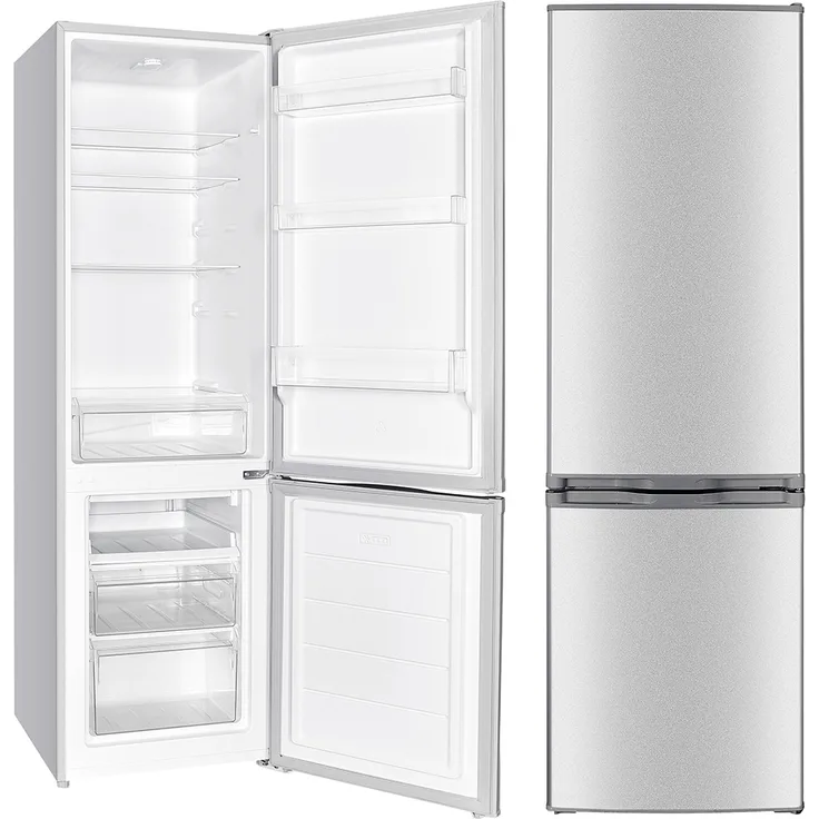 PKM KG240EIX Kühl-Gefrierkombination, freistehend, inox, Breite 50 cm, Energieklasse E