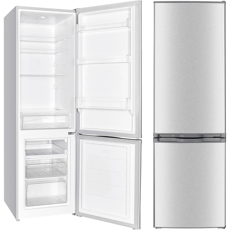 PKM KG240EIX Kühl-Gefrierkombination, freistehend, inox, Breite 50 cm, Energieklasse E – Bild 1