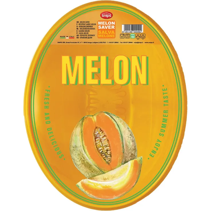 Snips 77138 Snisp Salva Melone Vintage Frischhaltedose 2 l, 2 l, Kunststoff, Braun