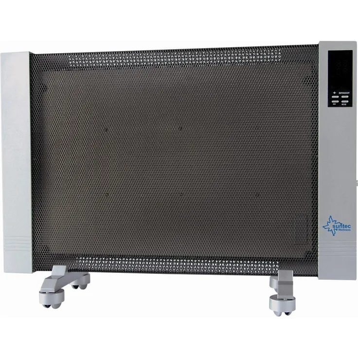 SUNTEC Infrarot-Wärmewelle Heat Wave Style 2000 LCD [Für Räume bis 45 m³ (~19 m²), Wellness-Wärme + gutes Raumklima, 2 Heizstufen, Timer, 2000 Watt], Heizgerät