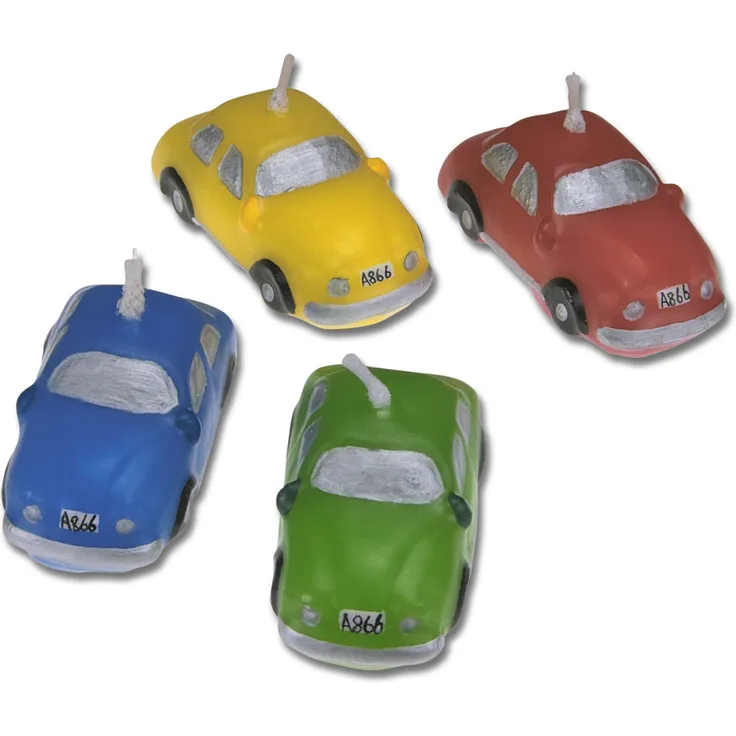 Städter Kerzen-Set Autos 4-tlg.