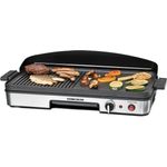 Rommelsbacher BBQ 2003 Tischgrill, glatte & geriffelte Grillfläche, 50 x 25 cm, 1900 Watt