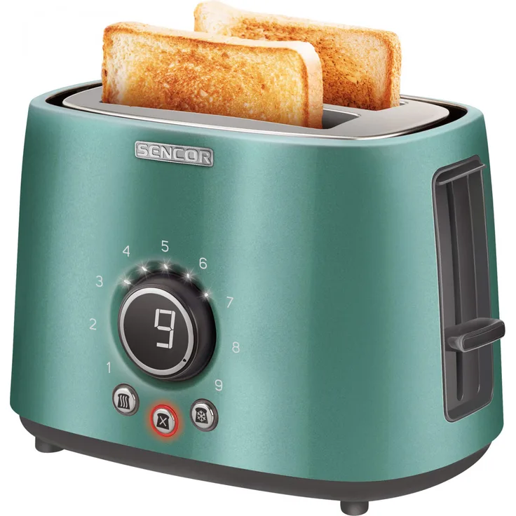 Sencor STS 6051GR 2 Scheiben Toaster, 1000 Watt, petrol