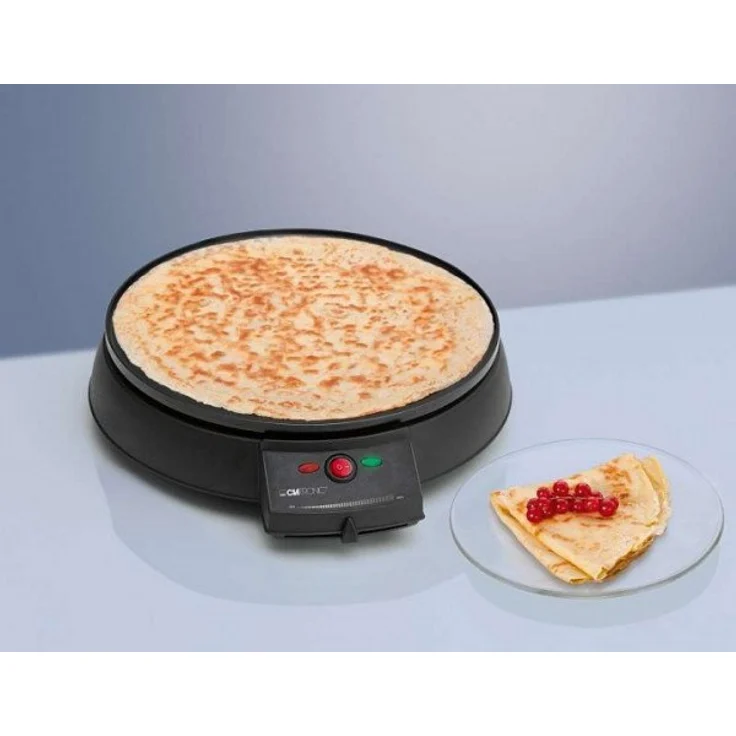 Clatronic CM 3372 Crêpemaker - stufenlos regelbarer Thermostat - Ø 29 cm - antihaftbeschichtet - inkl. Teigverteiler – Bild 4