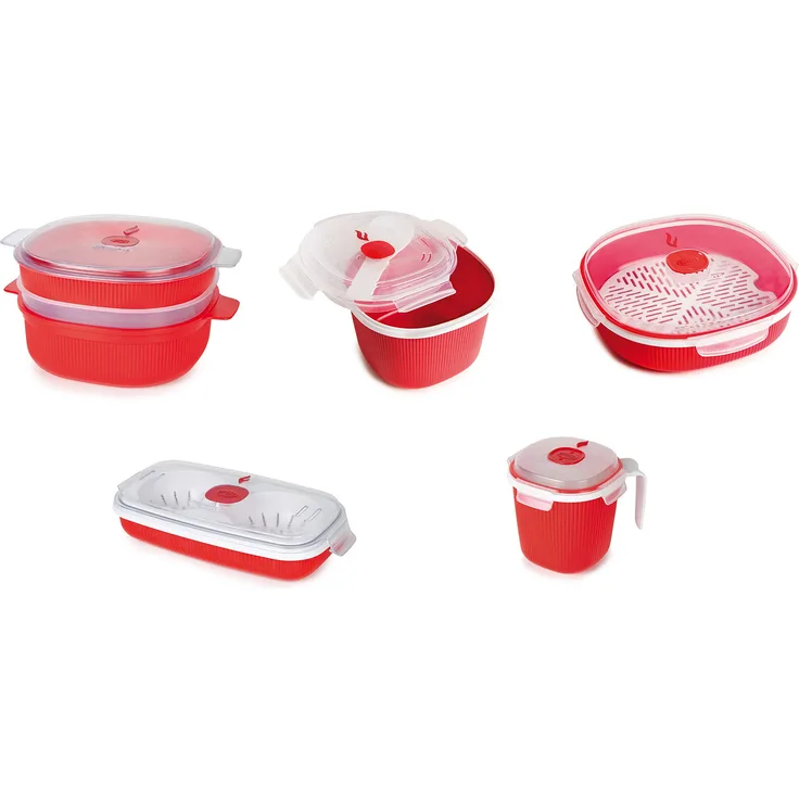 Snips Mikrowellenschere, rot, 5pc Set