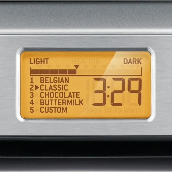 SAGE SWM620 the Smart Waffle Pro Waffeleisen mit LED-Anzeige, Belgische Waffeln  – Bild 2