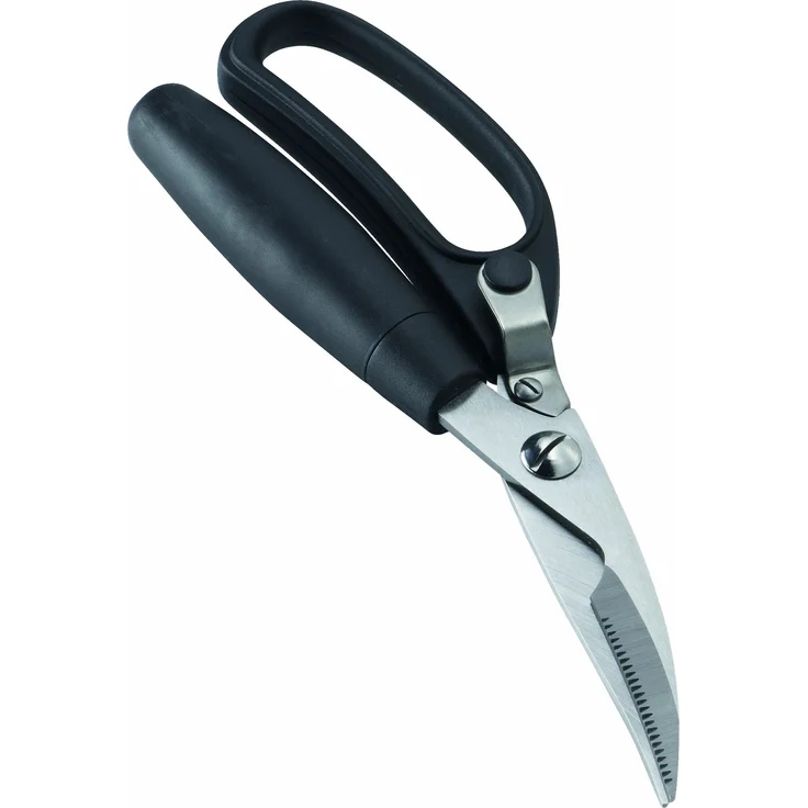 Leifheit Geflügelschere 25 cm, Fleischschere mit extra gehärteten Edelstahlklingen, leichte Knochenzerteilung, Knochenschere, praktische Einhandbedienung, rostfreier Edelstahl, mit Klingensperre - Preisvergleich – Bild 1