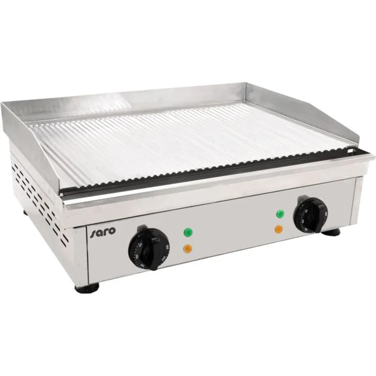 Saro FRY TOP GM 610 R Griddleplatte gerillt, Edelstahl