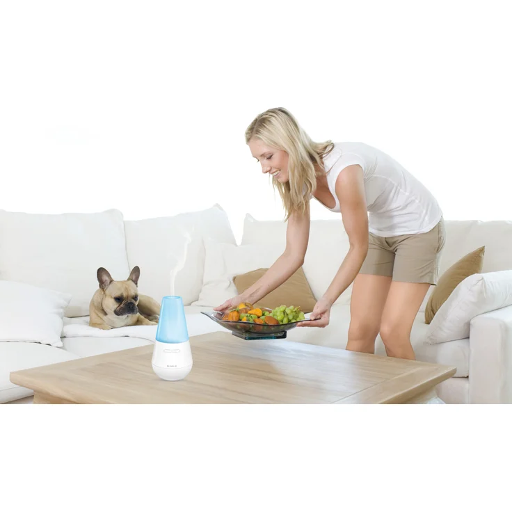 Soehnle 68025 Valencia Design Aroma-Diffuser mit Ultraschall, Zerstäuber für eine Beduftung mit Wasser und Duftöl, Farbwechsel, weiß – Bild 4