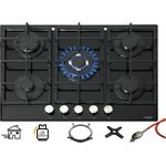 Phönix PG-701T Gaskochfeld Gaskocher 5 flammig Glas Einbauherd 70cm LPG-Erdgas