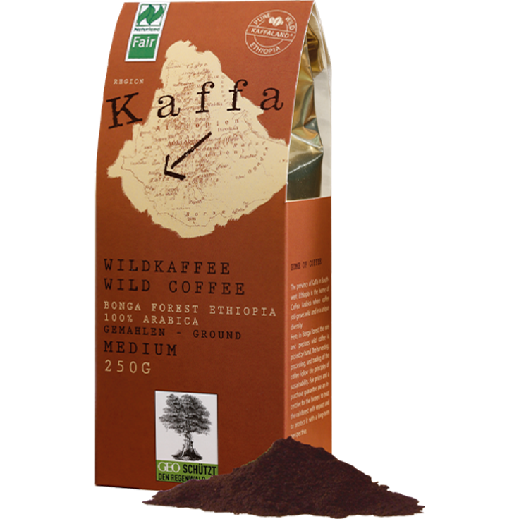 KAFFA Bio Wildkaffee Medium, 250g gemahlen