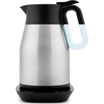 Gastroback 42426 Design Advanced Thermo, 1.7 Liter, Wasserkocher und Isolierkanne, Cool Touch, Easy-Tip-Verschluss, 2.200 Watt, 18-8 Edelstahl, 1.7 liters, silber, schwarz