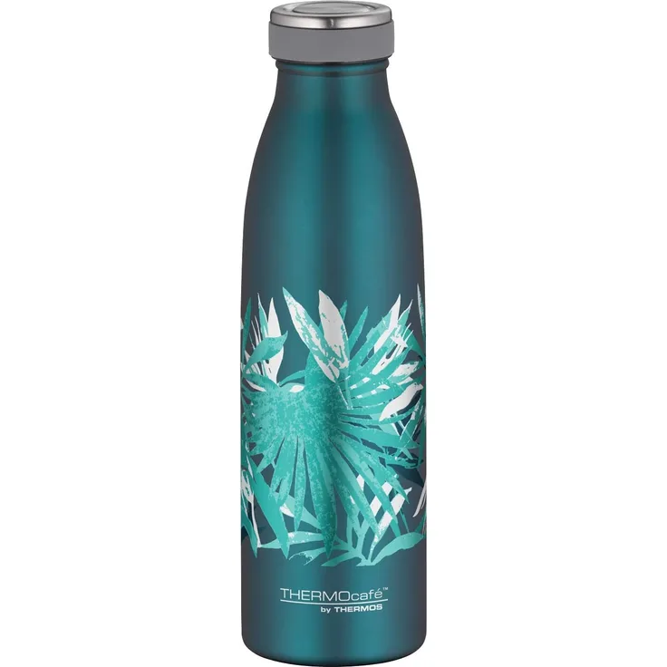 Thermos Vorteilsset TC Isolierflasche 4067 Palms 0,5l 4067.107.050 und Reinigungsbürste cleanFix 25 und Alfi Reinigungstabletten (20 St.) und Gratis 1 x Trinitae Körperpflegeprodukt
