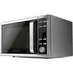 Black + Decker BXMZ901E Mikrowelle mit Grill und Konvektion, Standgerät, 25 Liter Garraum, 900 Watt, silber