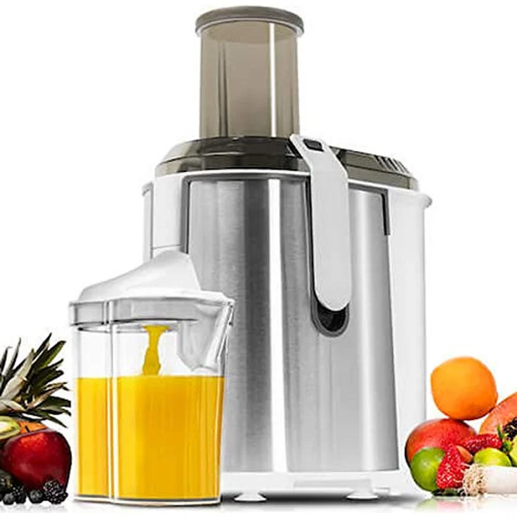 Cecotec Orbital Entsafter Extreme Titanium 19000 XXL Orbitalmischer, um den Saft von Obst und Gemüse zu extrahieren. Mit 19.000 U - min und 1000 W maximaler Leistung. Titanium-Beschichtung auf der Scheibe. XL Eingangskanal. ExtremeTitanium 19000