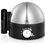 WMF Stelio Eierkocher, für 1-7 Eier, 350 W, mit Härtegradeinstellung, Eierhalter, Messbecher mit Eipick, edelstahl matt