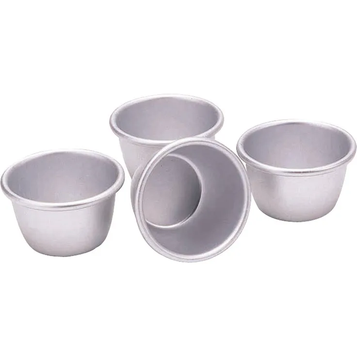 Kitchen Craft Mini-Pudding-Form, eloxiert, 7,5 cm, 4er-Set