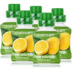 SodaStream Getränke-Sirup Softdrink Zitrone naturtrüb Geschmack 375ml, 5er Pack