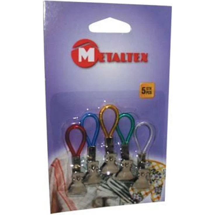 Metaltex 297104 Tücherclips, 5 stück