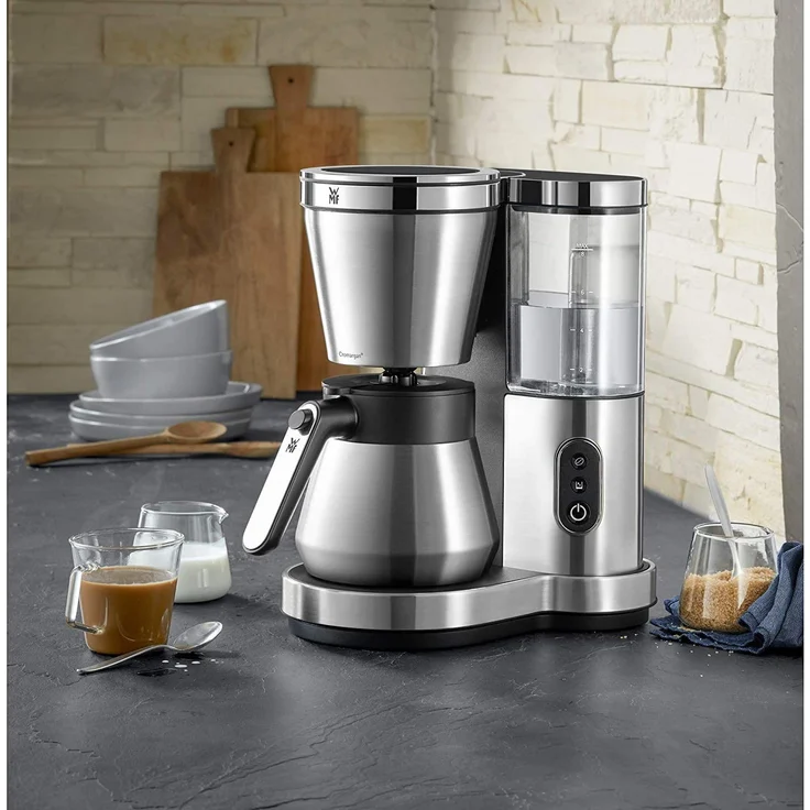 WMF Lono Aroma Kaffeemaschine (1000 W, mit Glaskanne, Filterkaffee, 10 Tassen, Schwenkfilter, Warmhalteplatte, abnehmbarer Wassertank, Abschaltautomatik) – Bild 2