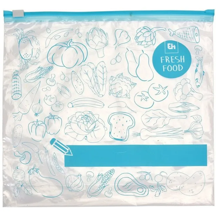Excellent Houseware Lebensmittel-Aufbewahrungsbeutel, 3 L, 10 Stück, Kunststoff