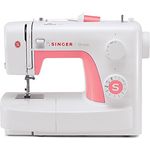 Singer Simple 3210 Freiarm-Nähmaschine, weiß, rosa
