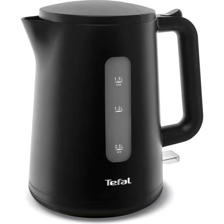 Tefal KO2008 Wasserkocher Principio Select | 2400 Watt | 1,7L Wassertank | Automatischer Ein--Ausschalter | Antikalk-Filter | schwarz Matt