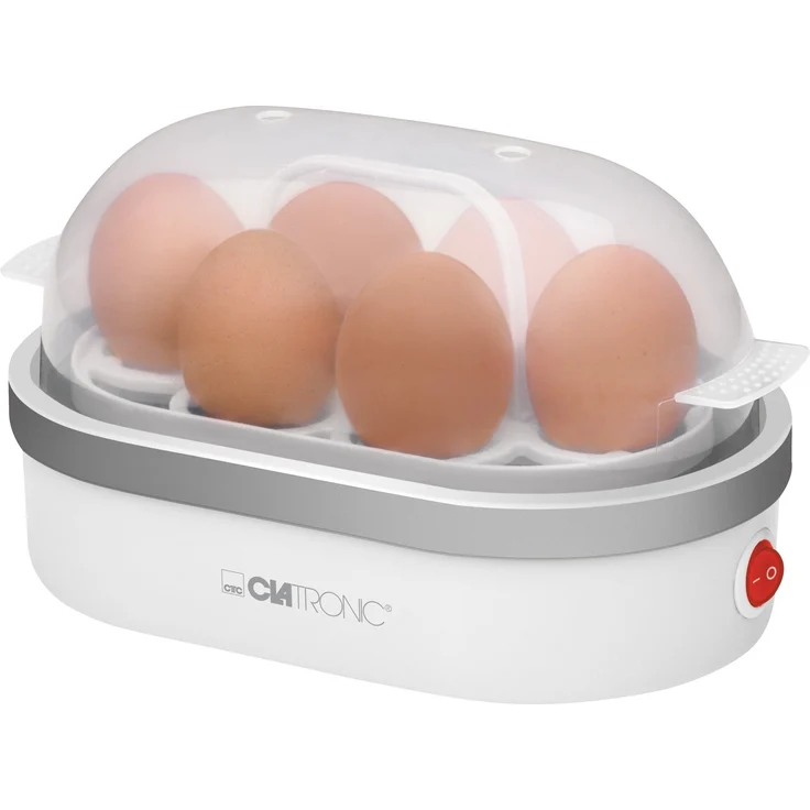Clatronic EK 3497 Eierkocher, Weiß, Transparent – Bild 1
