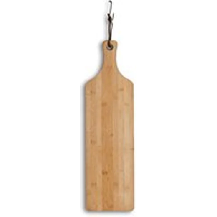 Zeller 25193 Schneide--Servierbrett mit Griff, Bamboo, ca. 57 x 16 x 1,2 cm