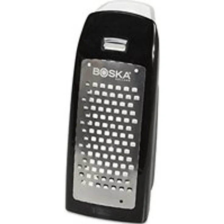 Boska Easy Grater-mit praktischem Auffangbehälter-Kunststoff-Edelstahl-Silber - 165 x 70 x 45 mm