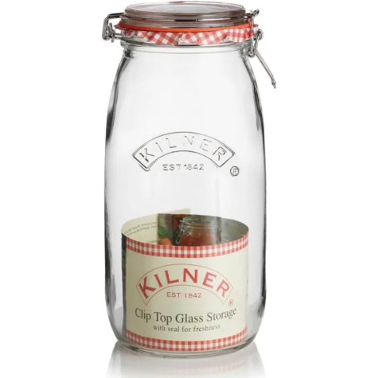 KILNER Rundes Bügelverschluss Glas, 2 Liter