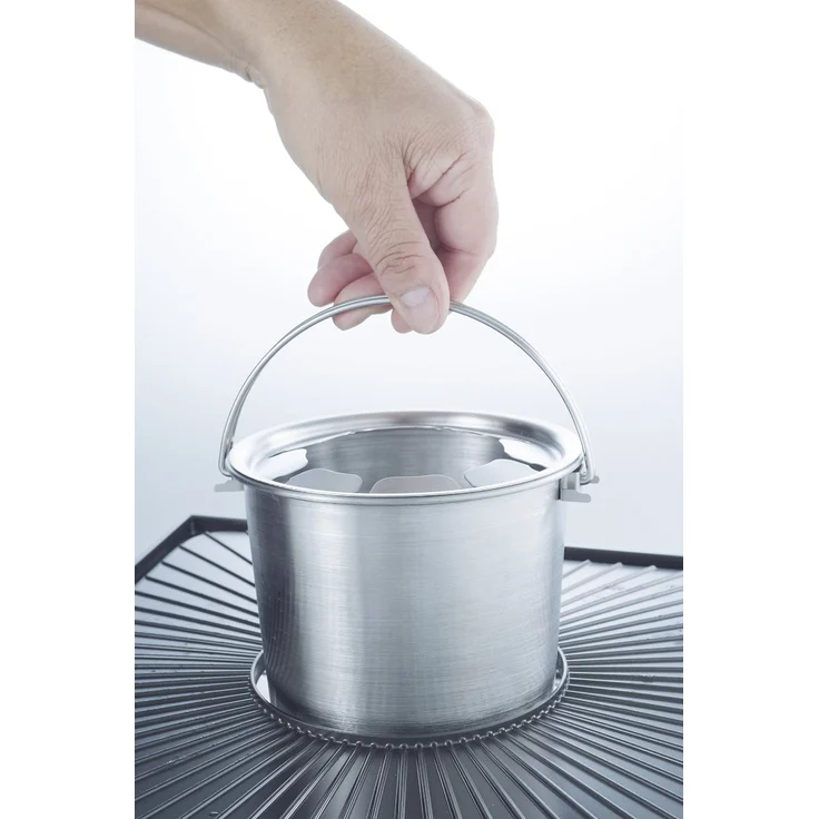 Solis Raclette, Tischgrill und-oder Fleischfondue, 8 Personen, Edelstahl, Combi-Grill 3 in 1 Typ 796  – Bild 5