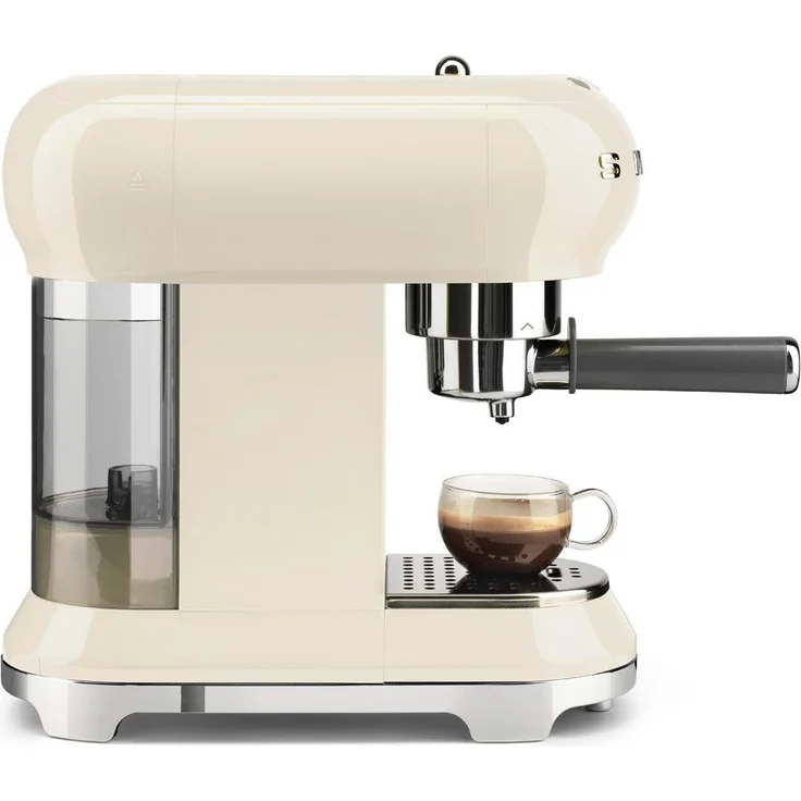 Smeg ECF01 CREU Siebträgermaschine, 1l Wassertank, Dampfdüse, 1350 Watt – Bild 4