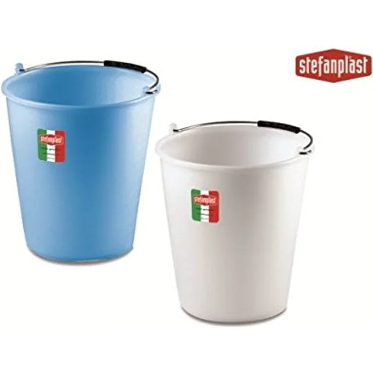 Stefanplast Polyethylen House Eimer, neutral-hellblau, 9 Liter