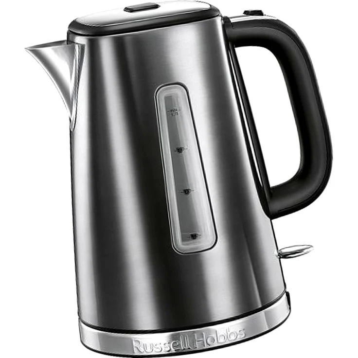 Russell Hobbs Wasserkocher Luna grau, 1,7l, 2400W, Schnellkochfunktion, optimierte Ausgusstülle, herausnehmbarer Kalkfilter, Wasserstandsanzeige mit Füllmengenmarkierung, Teekocher 23211-70 – Bild 2