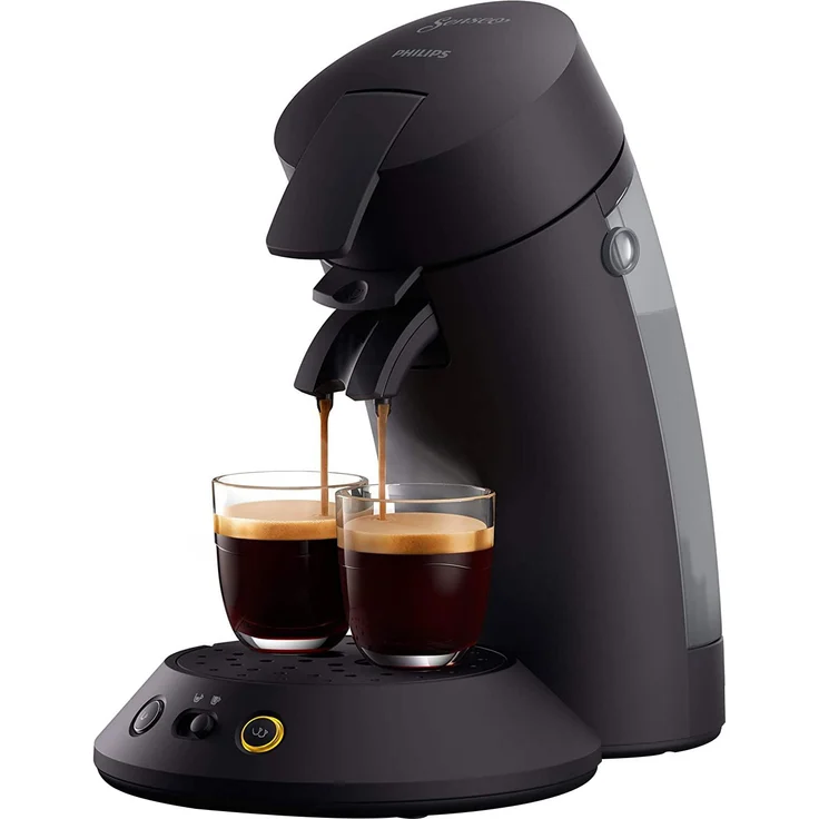 Philips CSA210-60 Senseo Original Plus Kaffeepadmaschine, 0,7 l Wassertank, Intense Black – Bild 1