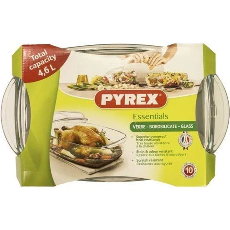 Essentials Bowl Rectangular with Lid 45 Liter