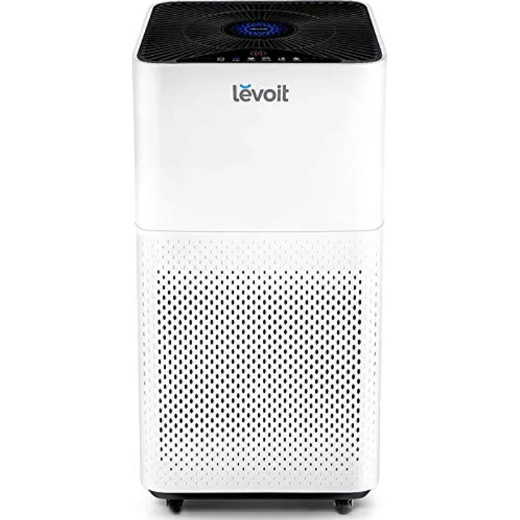 Levoit LV-H135 Air Purifier, Luftreiniger, für bis zu 43 m², CADR 360 m³-h, H13 HEPA-Filter, Luftqualitätssensor, Schlafmodus, Timer, weiß