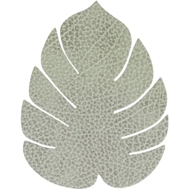 LIND DNA HIPPO Untersetzer Monstera Leaf olive green 14x12 grün
